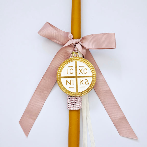 Pure Beeswax Easter Candle with  Konstantinato Pendant