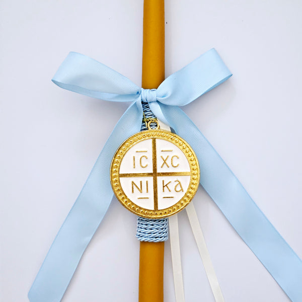 Pure Beeswax Easter Candle with  Konstantinato Pendant