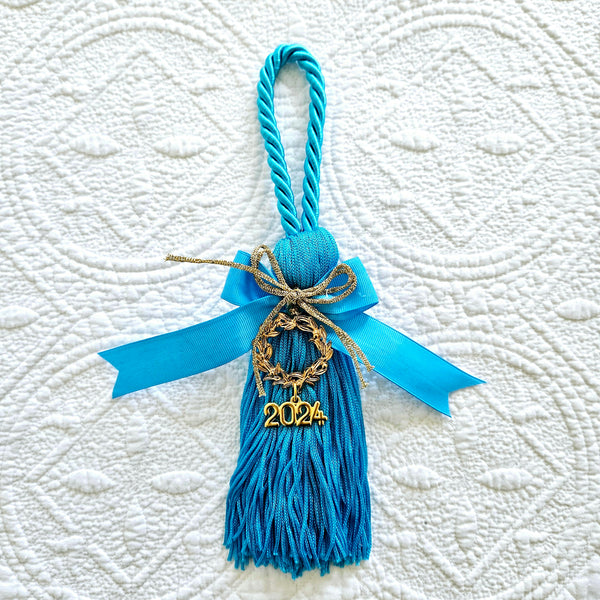 Gouria - Greek Good Luck Charm with Gold Wreath & Tassle