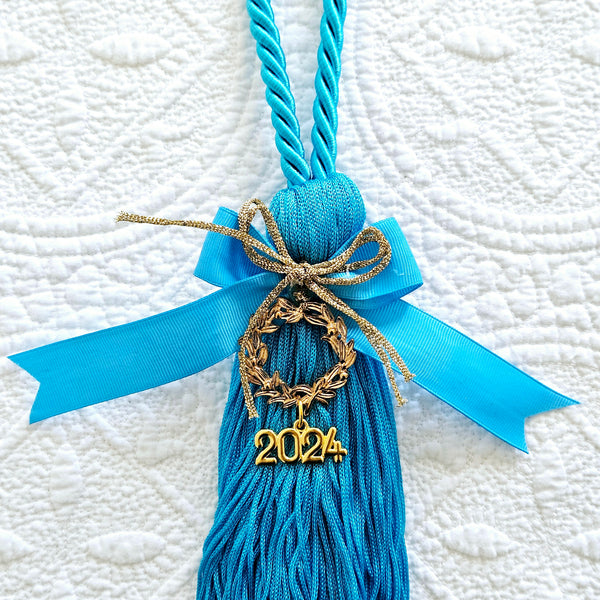 Gouria - Greek Good Luck Charm with Gold Wreath & Tassle