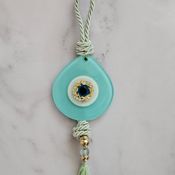 Mati - Glass Evil Eye Wall Decor - Long