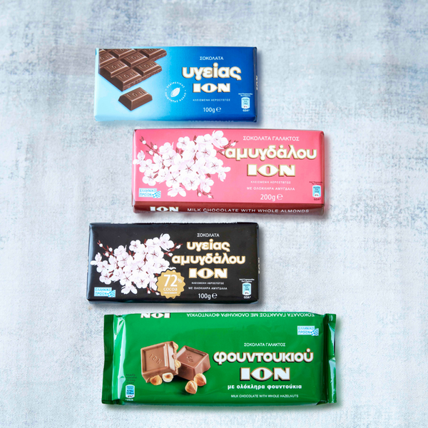 ION Greek Chocolates Selection (4 x 200g Bars)