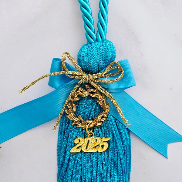 Gouria - Greek Good Luck Charm with Gold Wreath & Tassle